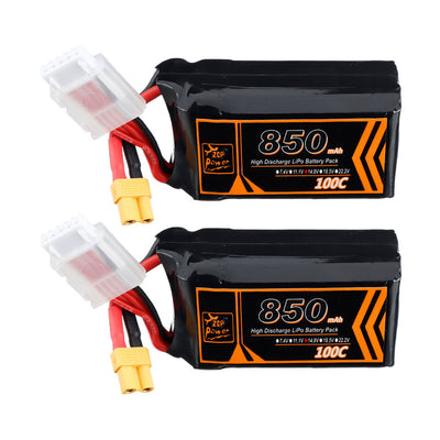 LinkMejor 14.8V 850mAh 100C 4S Lipo Battery XT30 Plug for RC Racing Drone