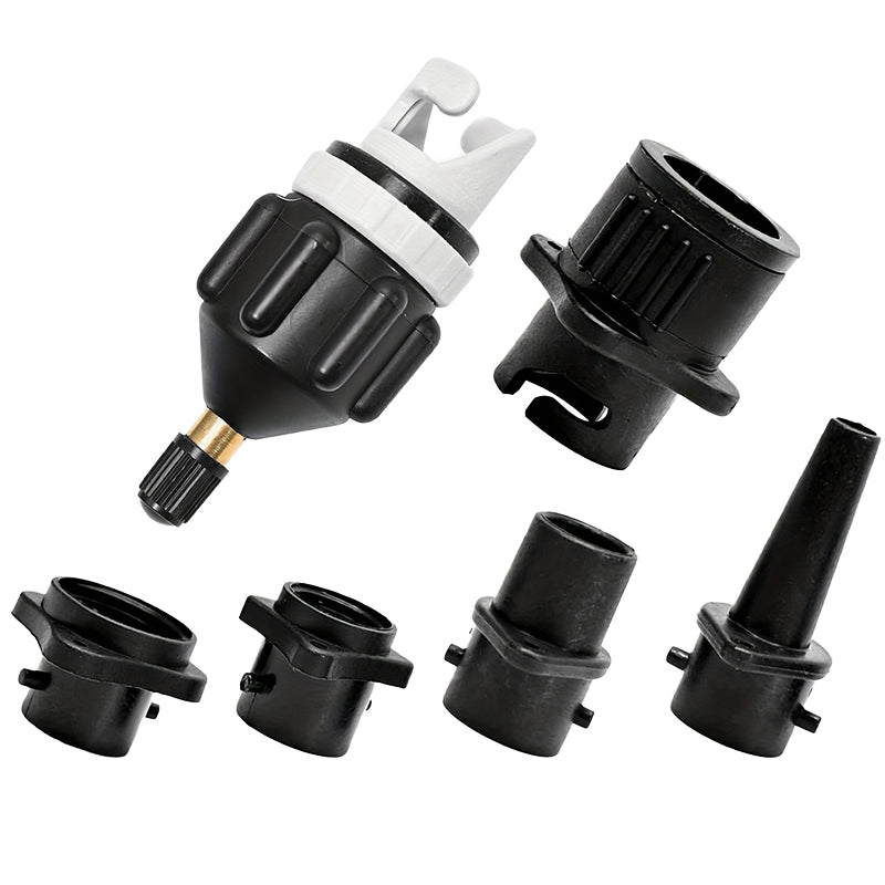 LinkMejor Air Pump Air Valve Adapter Kit Paddle Board Air Nozzle Multifunctional Conversion Head Air Adapter with 4 Air Valve Nozzles