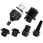 LinkMejor Air Pump Air Valve Adapter Kit Paddle Board Air Nozzle Multifunctional Conversion Head Air Adapter with 4 Air Valve Nozzles