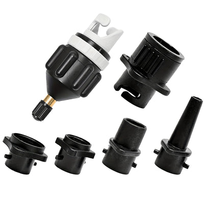 LinkMejor Air Pump Air Valve Adapter Kit Paddle Board Air Nozzle Multifunctional Conversion Head Air Adapter with 4 Air Valve Nozzles