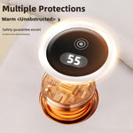 LinkMejor USB Heated Scarf Graphene Heating Element Smart Winter Scarf Adjustable Temperature Lightweight Portable Warm Down Fabric