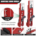 Siding Installation Tools Fiber Cement Siding Mounting Kit For 5/16-Inch Lap Siding Adjustable 4-8 Inch Reveals Polycarbonate Body 2 Pack