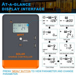 PowMr MPPT Solar Charger Controller 40A 30A 20A 12V 24V Solar Panel Regulator LCD Display Various Load Control Modes