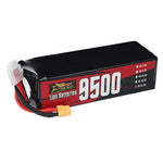 LinkMejor 6S 22.2V 9500mAh 65C 210.9Wh LiPo Battery XT60 Plug for Long Range RC Drone FPV Racing