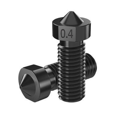 LinkMejor 0.4/1.75mm  M6 Thread Hardened Steel Volcanic Nozzle for 3D Printer Part