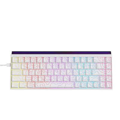 NACODEX x LinkMejor NK68 Wired Mechanical Keyboard 68 Keys RGB Hot Swappable Red Switch Gaming Keyboard