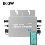IPRee WVC-300/600/700W Wifi Version Solar On Grid Inverter AC110V ~230V IP65 Waterproof Grid Tie with Pure Sine Wave for Solar Power System