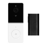 MoesHouse Tuya Smart WiFi Video Doorbell 1080P HD 140° Wide Angle Motion Detection 2-Way Audio IP65 Waterproof 5000mAh Battery Alexa Cloud SD Storage Wireless Chime Visual Door Bell