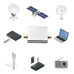 HT004 100K-6GHz Wideband Low Noise Amplifier 20dB High Gain Full Band Low Noise Amplifier with USB Cable