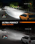LinkMejor X3S Pair 100W LED Headlight Bulbs 6500K Cool White 24000LM IP67 Waterproof with Adjustable Lock Ring
