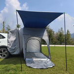 Xmund Camping SUV Tail Tent with Rainfly, Outdoor Car Trunk Tent, Sun Shade for Self-Driving Trips, Multi-functional Bicycle Tent, Providing Shade and Shelter for Car Camping