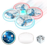 LinkMejor 823 UFO All-in-One Storage Creative Design Headless Mode 360° Rolling Dazzling lights 2.4G 4CH 6-Axis Remote Control Toys RC Drone Quadcopter RTF