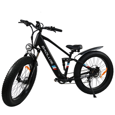 [USA Direct] BAOLUJIE DP2615 48V 12AH 500W Top Speed 25KM/H 26*4.0inch Electric Bicycle 30-40KM Max Mileage 120KG Payload Electric Bike Recommended