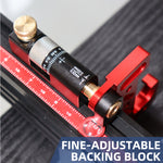 LinkMejor Table Saw Router Table Miter Gauge with Extendable Fence, Adjustable Angles, and Micro-Adjustable Flip Stop for Accurate Woodworking Cuts