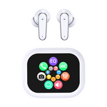 C11 Touch Screen bluetooth 5.4 Headset Wireless AI Translation Earphone HiFi Surround Sound 24H Playback In-ear Sports Headphones