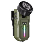 LinkMejor K370 Magnetic LED Keychain with 4 Color LED Headlamp Gesture Control 90° Rotation Waterproof Design Type-C Rechargeable Camping Flashlight