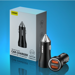CGS-01 12-24V Dual USB Car Charger 100W+22.5W for Mobil Tablet Charging Compatible with for Huawei for Xiaomi for Samsung