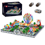 Mould King 11022 Motorized Amusement Park MOC Roller Building Block Brick Assembly Kit Kids Christmas Gift