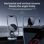 Magnetic Vacuum Suction Car Phone Holder Foldable & Extendable Mount for Windshield/Dashboard Universal Fit for All Smartphones