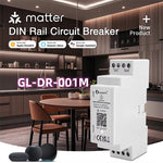 LinkMejor GL-DR-001M Matter Din Rail Relay Switch ON OFF Function WiFi App Voice Control 16A Max Housekeeping Appliance