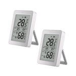 2Pcs LinkMejor SNZB-02DR2 AirGuard TH 3.6'' LCD Zigbe Temperature Humidity Sensor App Monitoring Work with Apple Home Via Matter Bridge