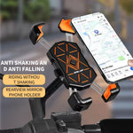 LinkMejor 360° Adjustable Rotation Bike Universal Phone Holder  4.5''-7.2'' Shockproof Anti-slip Mobile Phone Stand Motorcycle Bracket