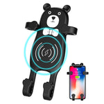 LinkMejor BEAR X8 Car QI Air Vent Wireless Phone Charger Holder Silicon Gel Mount for iPhone XS