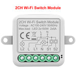 Tuya WiFi Smart Switch Module Electrical Switching 1/2/3/4Gang Lighting Switch Module Mobile APP Control