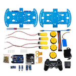 4WD Chassis DIY Intelligent Car Kit Mecanum Wheels Remote Control Ultrasonic Obstacle Avoidance Infrared Tracking Robotics Programming Car Robot
