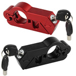 LinkMejor Motorcycle Handlebar Helmet Lock Aluminum Alloy Anti Theft Lock with Stainless Steel Cable Brake Lever Safety Lock for Street Motor Scooters