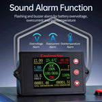 Peacefair PZEM-049 Universal Battery Monitor Hall Coulometer 8-100V 500A LCD Display Current Voltage Capacity Indicator