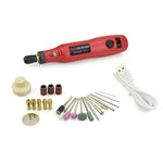 LinkMejor Charging 10W Grinding Machine Mini Wireless Variable Speed Rotary Tools Kit Engraver Pen for Milling Polishing