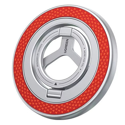 LinkMejor LP1022 Dual-sided Magnetic Phone Ring Holder 360° Rotatable Alloy Stand Portable Bracket for Phone and Car Use