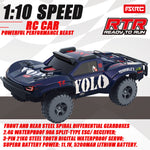LinkMejor F29 RTR 1/10 2.4G 4WD 85km/h 3S Brushless RC Car Three Diffs Steel Drive Shafts LED Light Oil Shocks Short Course High Speed Monster Off-Road Truck Vehicles Models Toys