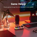 3 Key RGB Mechanical Keyboard Type-C Customizable Programmable Shortcut Macropad Rotary Encoder Gaming Keypad Computer Laptop Tablet Mobile Compatible