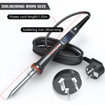 LinkMejor 927 Soldering Iron 200W LCD Digital Display 180-480°C Adjustable Temperature With 4 Tips And Stand