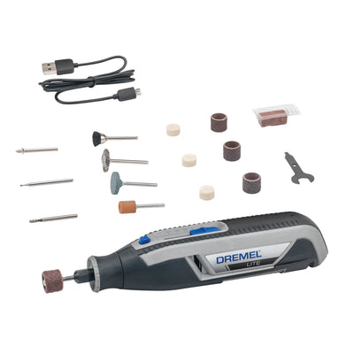 Dremel 7760-N/15 Lite Multi-Purpose Rotary Tool 3.6V Lithium-Ion 2.0Ah 8,000-25,000 RPM Fully Variable Speed EZ Twist Lightweight Cordless Grinder