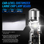 NovSight 2PCS 17000LM 60W LED Car Headlight Bulbs 6500K Bright White IP68 Waterproof Level LED Headlamp