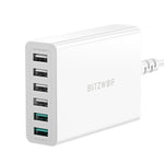 LinkMejor® BW-S15 60W 6-Ports USB Charger Dual QC3.0 Desktop Charging Station Smart Charger EU Plug Adapter