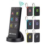 LinkMejor TH104 Wireless Key Finder RF Key Locator Pet Tracker Wallet Tracker Remote Control 1 RF Transmitter 6 Receiver