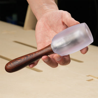 LinkMejor Polycarbonate Woodworking Mallet Non-Marring Dead-Blow Buffer Hammer for Furniture Assembly Chiseling