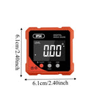 WD-05 4 Side Magnetic Digital Angle Meter with Dual Laser High-precision Electronic Goniometer Portable Rechargeable Angle Gauge