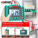 LinkMejor Green Color MH14 Ground Resistance Megohm 1999 Conuts Meter Testers Megohmmeter Voltmeter Ohm Detector without BatteryTool
