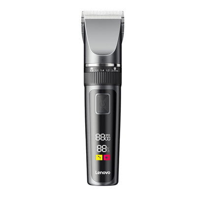 Lenovo Hair Clipper with LED Display 5 Speed Settings 240Min Cordless Use USB Charging 4 Guide Combs Low Noise Hair Trimmer for Home Professional Haircut