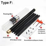 LinkMejor Carbide Wood Lathe Truning Tools Wood Chisel Diamond Shape Round and Square Turning Tool Grip Handle
