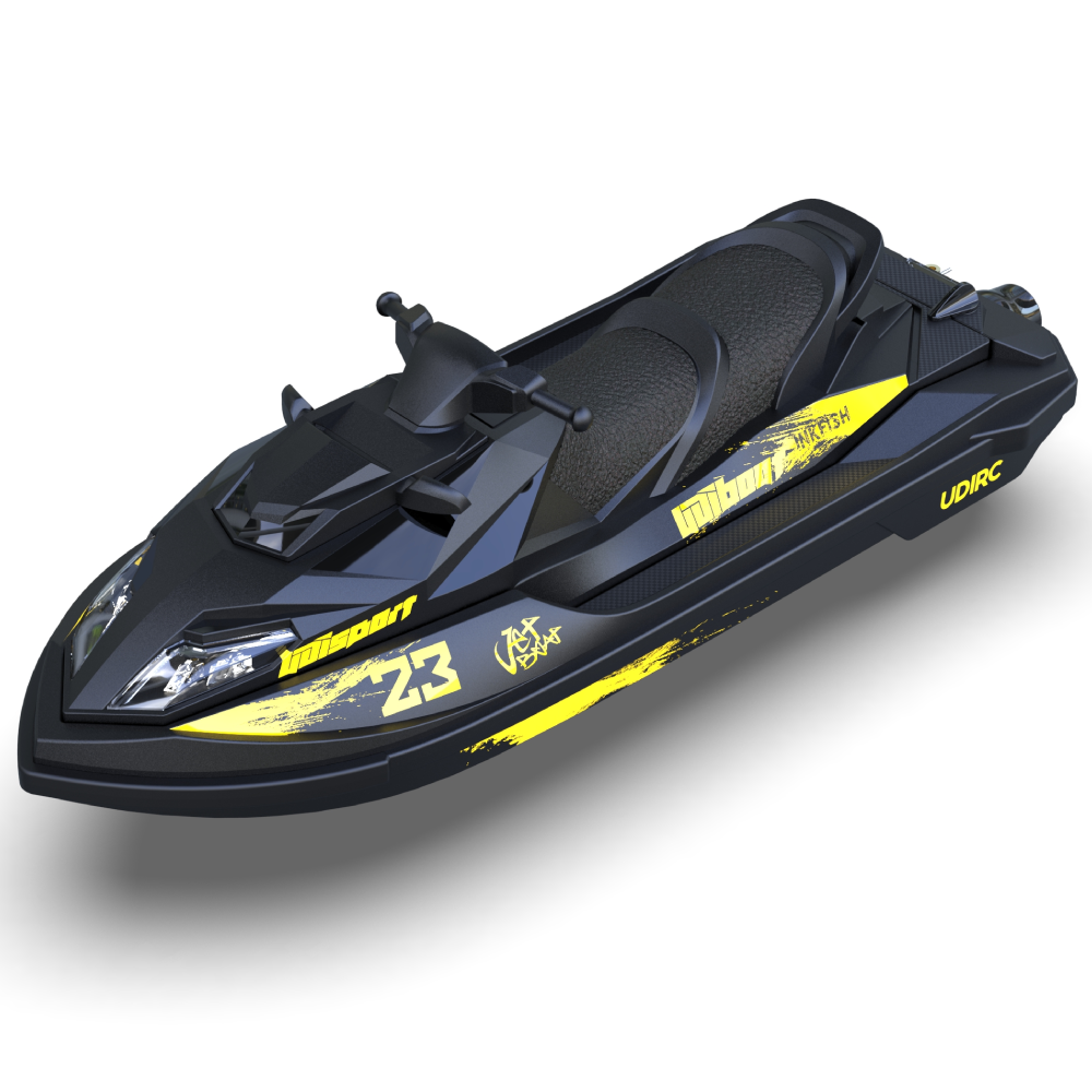 LinkMejor UDI023/UDI023PRO 2.4G Brushed/Brushless Jet Spray RC Boat INKFISH Remote Control Speedboat Waterproof Self-Righting LED Lights RTR High Speed Vehicles Models Toys