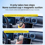 T28 Magnetic Mobile Phone Holder 360° Rotating Vacuum Suction Cup Strong Magnetic Adsorption Car Phone Mount Stand