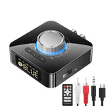 Bakeey M5 Digital Display bluetooth V5.0 Audio Transmitter Receiver Wireless 3.5mm Aux / 2RCA Audio Adapter / Support USB Disk TF Card For TV PC Speaker Car Sould System Home Sound System