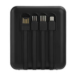Transparent Power Bank Case 3x18650 Battery Box with Cable DIY Charging Treasure No Need Soldering with Digital Display