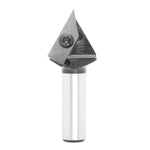 1/2 Inch 1/4 Inch 6mm 12mm Shank 60 Degree V-Groove Carbide Insert Wood CNC Router Bits Milling Cutter for Woodworking Engraving Carving